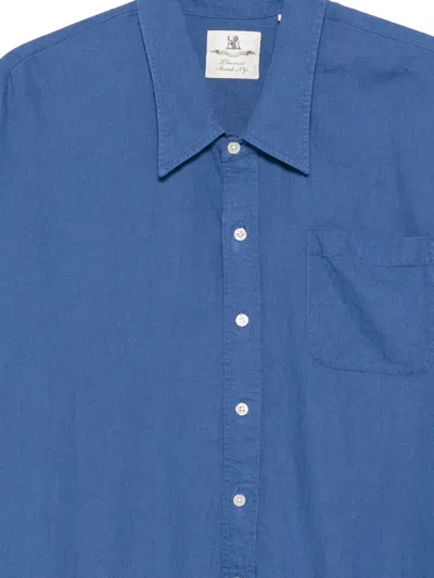 Denimist Patch-pocket Button-up Top In Blue