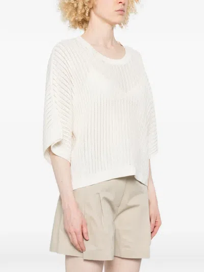 Fedeli Ribbed T-shirt In White