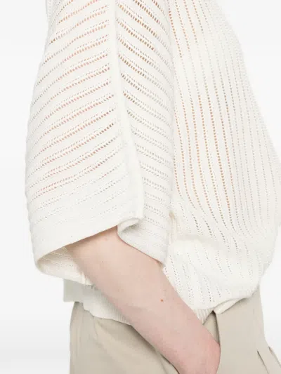 Fedeli Ribbed T-shirt In White