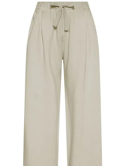 Deha Pleated Drawstring Trousers In Neutral