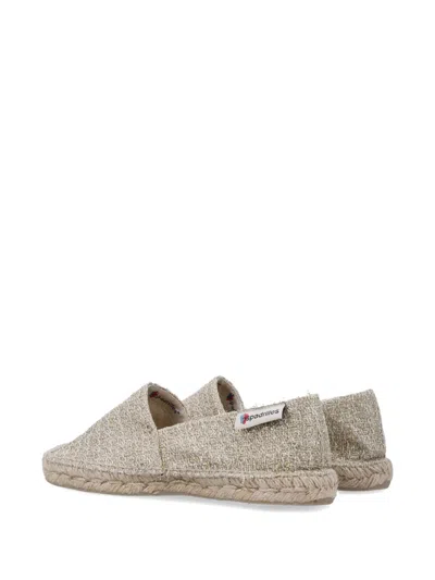 Espadrilles Glitter Mesh  In Neutral