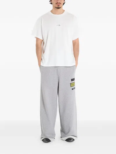 Mm6 Maison Margiela Mm6 By Maison Margiela Minimalist Logo Short Sleeve T-shirt In White