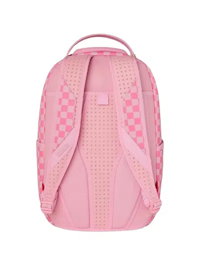 Sprayground Sharks In Paris Checkerboard Backpack In Pink | ModeSens