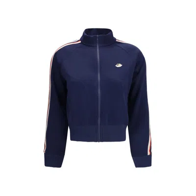 Fiorucci Cropped With Angels Patch Sweatshirt In Blue