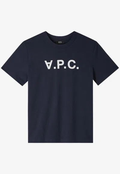 A.p.c. A. P.c. T-shirt Men Color Blue In Blue