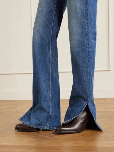 Chloé Zippered Ankle Boots In Brown