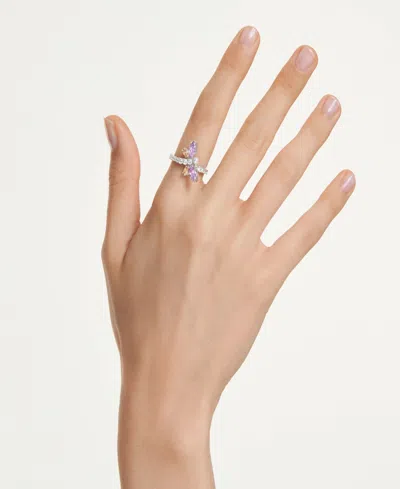 Swarovski Multicolor Crystal Ring In Multi