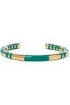 AURELIE BIDERMANN Positano gold-tone enamel cuff