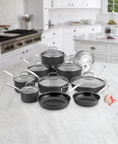 Cuisinart Hard Anodized 17-pc. Cookware Set In Gray