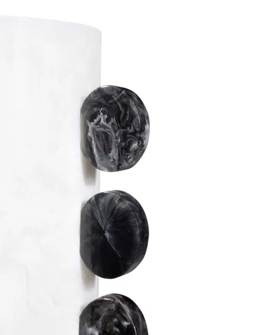 Jonathan Adler Acrylic Como 6" Disc Vase In White