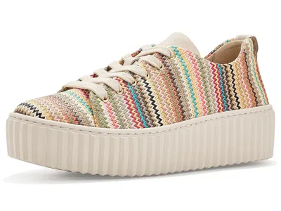 Gabor Woven Platform Sneaker In Multi