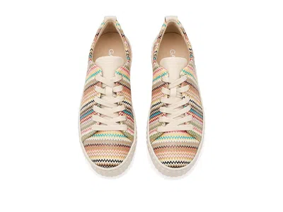 Gabor Woven Platform Sneaker In Multi