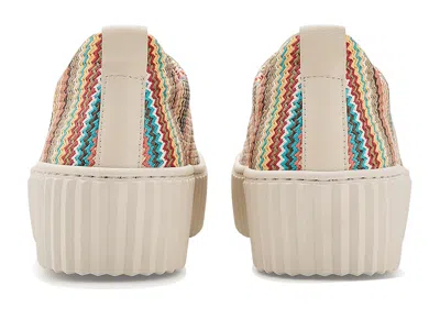 Gabor Woven Platform Sneaker In Multi