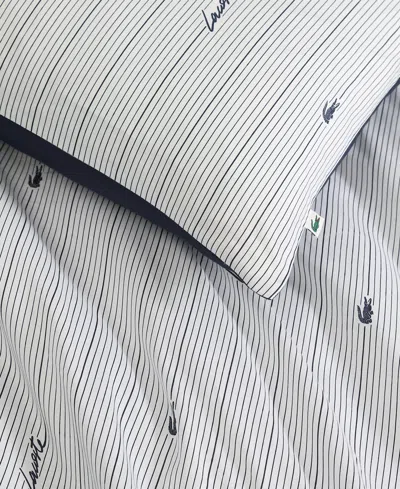 Lacoste Home Logo Stripe 3-pc. Comforter Sets, King In Multi