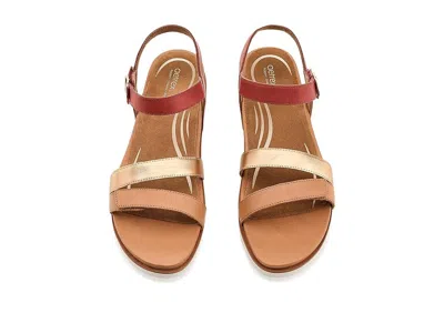 Aetrex Cass Platform Sandals In Brown