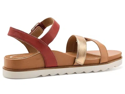 Aetrex Cass Platform Sandals In Brown