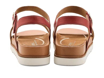 Aetrex Cass Platform Sandals In Brown