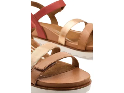 Aetrex Cass Platform Sandals In Brown