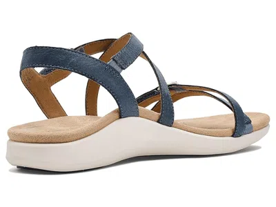 Aetrex Hadley Adjustable Quarter Strap Sandals In Blue