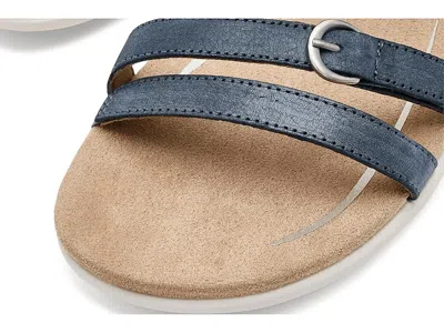 Aetrex Hadley Adjustable Quarter Strap Sandals In Blue
