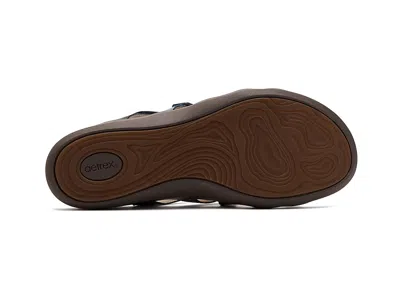 Aetrex Kasey Adjustable Slide Sandals In Blue