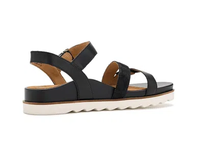 Aetrex Cass Platform Sandals In Black