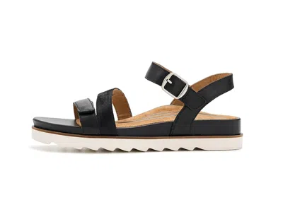 Aetrex Cass Platform Sandals In Black