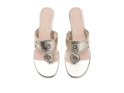 Jack Rogers Jacks Kitten Heel In Silver