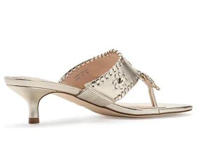 Jack Rogers Jacks Kitten Heel In Silver