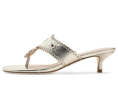 Jack Rogers Jacks Kitten Heel In Silver