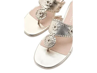 Jack Rogers Jacks Kitten Heel In Silver