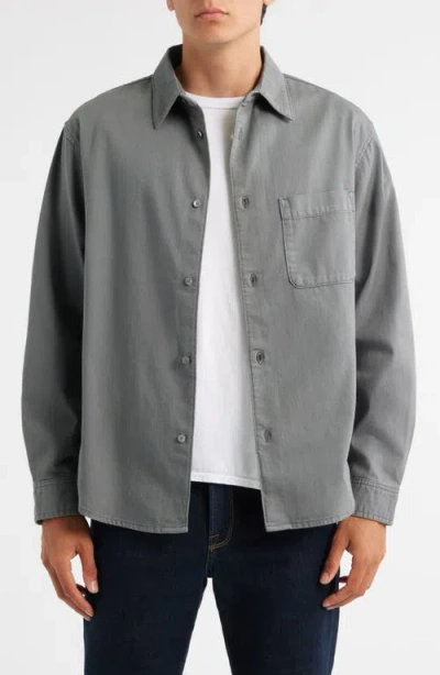Frame Modern Button-up Shirt In Gray