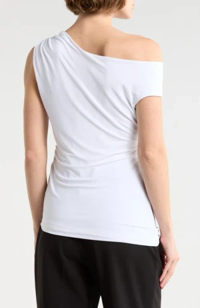 Leith Asymmetric One-shoulder Top In White