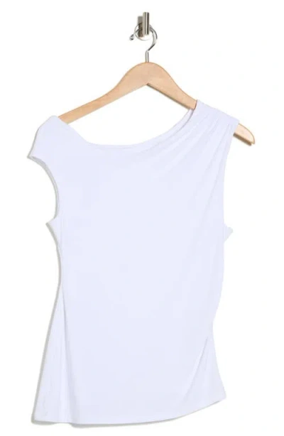 Leith Asymmetric One-shoulder Top In White