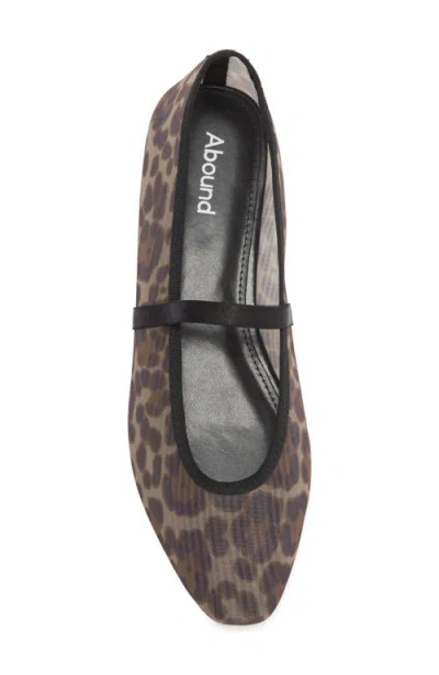 Abound Abigail Mesh Ballet Flat In Brown