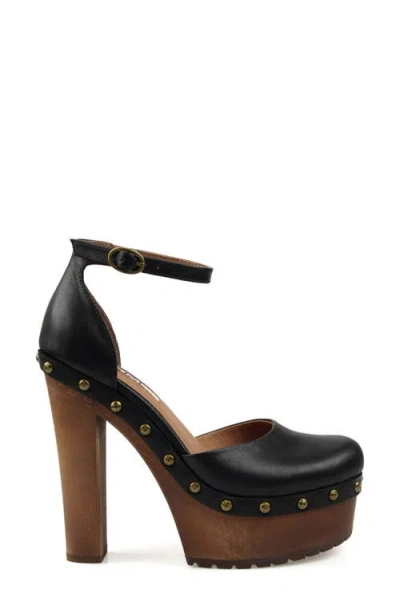 Zigi Divaa Ankle Strap Platform Pump In Black
