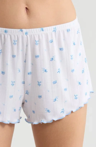 Open Edit Pointelle Knit Short Pajamas In Multi