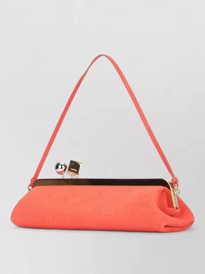 Jacquemus Rectangular Salon Clutch Bag Shoulder Strap