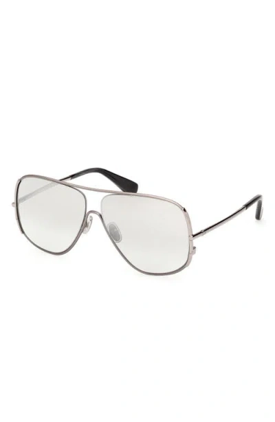 Max Mara 60mm Pilot Sunglasses In Gray
