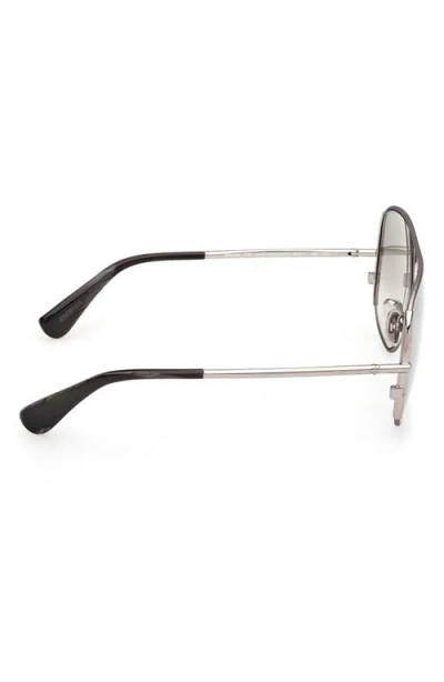 Max Mara 60mm Pilot Sunglasses In Gray