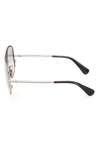 Max Mara 60mm Pilot Sunglasses In Gray