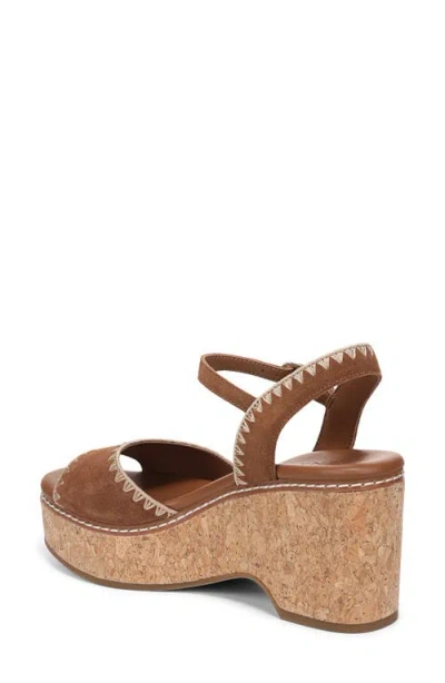 Naturalizer Della Platform Ankle Strap Sandal In Brown