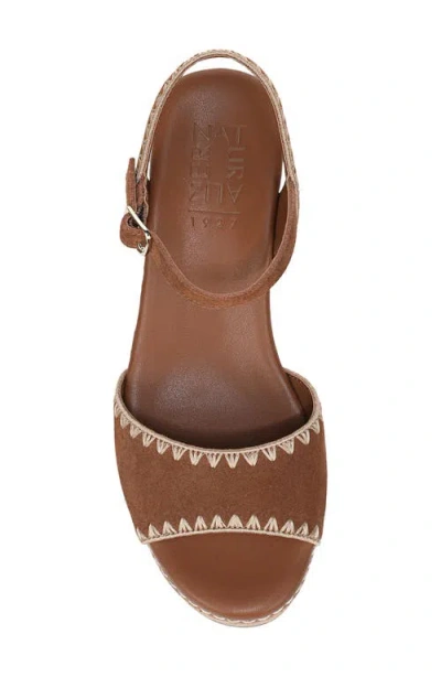 Naturalizer Della Platform Ankle Strap Sandal In Brown