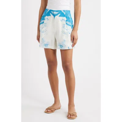 Cleobella Sebastian Short In Blue, Black, Multicolor