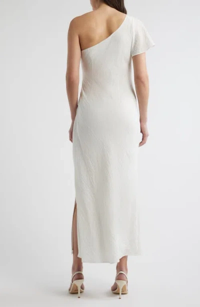 Sam Edelman Draped One-shoulder Dress In White