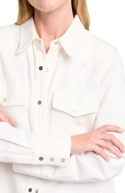 Twp Ranchers Daughter Button Down White In White