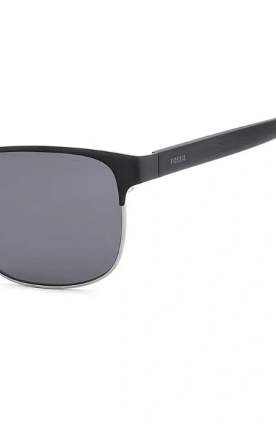 Fossil 56mm Rectangular Sunglasses In Neutral