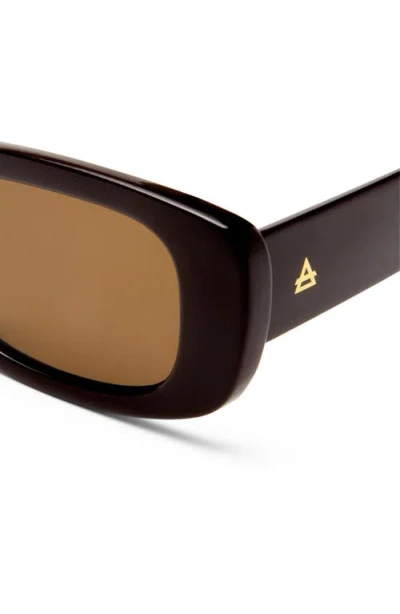 Aire Ceres 51mm Rectangular Sunglasses In Orange