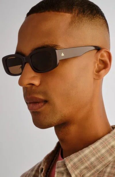 Aire Ceres 51mm Rectangular Sunglasses In Orange