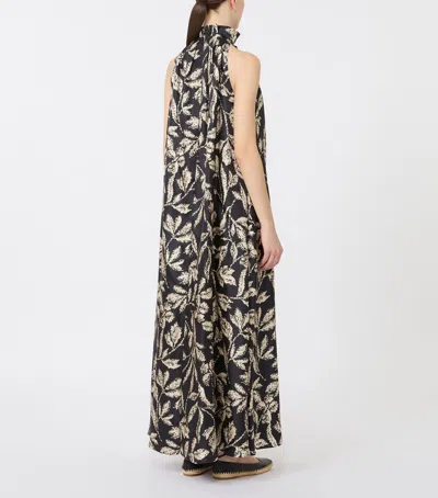 Max Mara Cartone Beaded Floral-print Maxi Dress In Multi